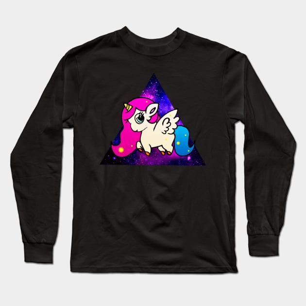 Universo Unicornio Long Sleeve T-Shirt by AlitasDeCristal